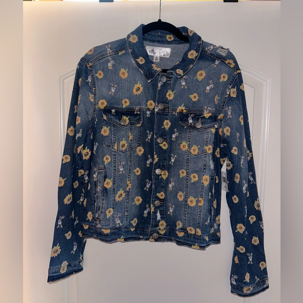 NWT Distressed Disney Denim Jacket: Daisy Duck